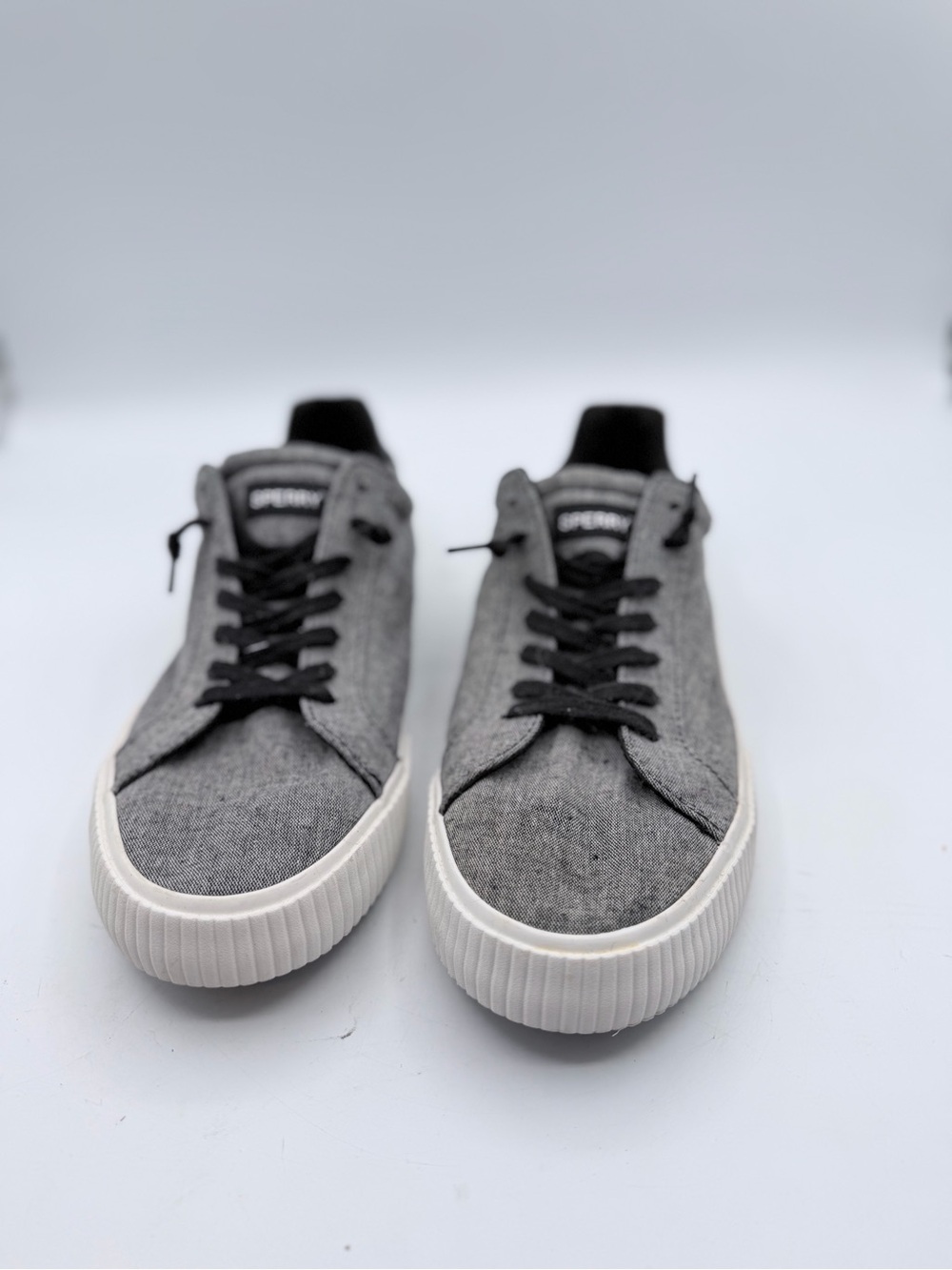 Sperry Women's Bermuda SeaCycled Black Canvas Sneakers STS89228 Size 9.5